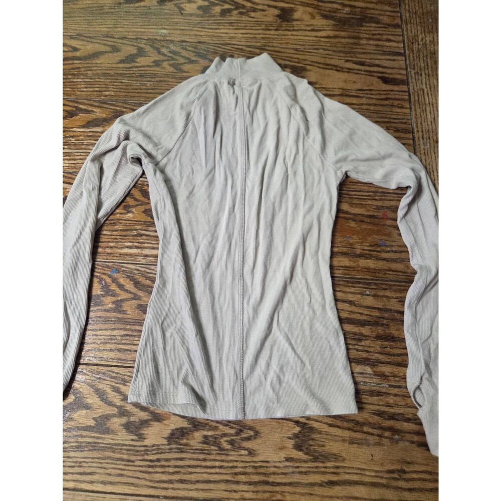 Joah Brown Women's Stitch Mock Neck Top in Dune sz XS/S - Picture 4 of 5